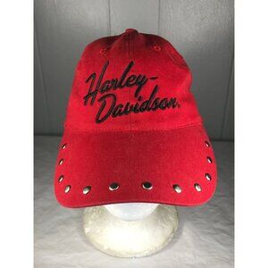 Vintage womens Harley Davidson Motor Cycle Studded Hat Cap